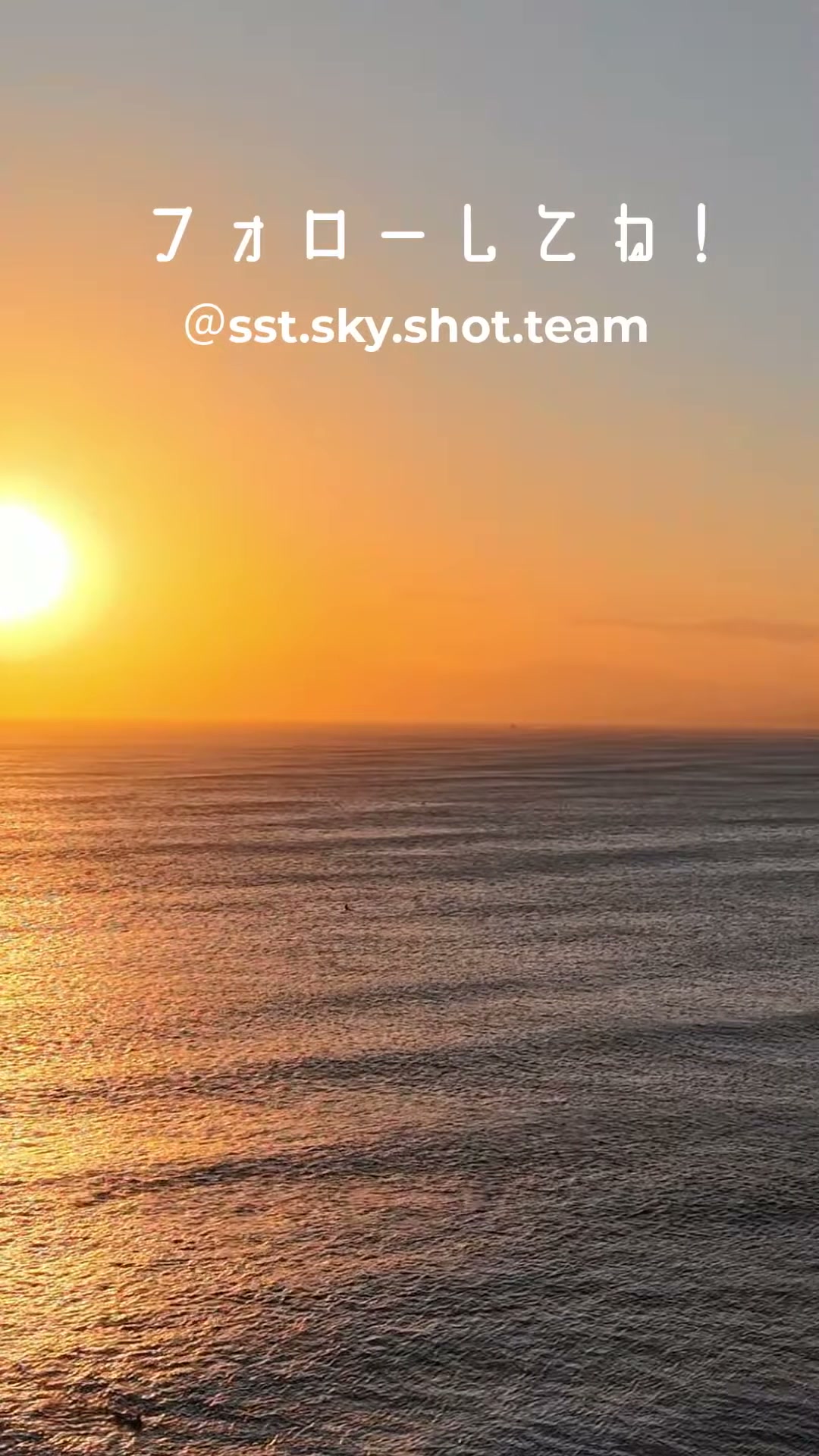 江の島の夕景 空撮